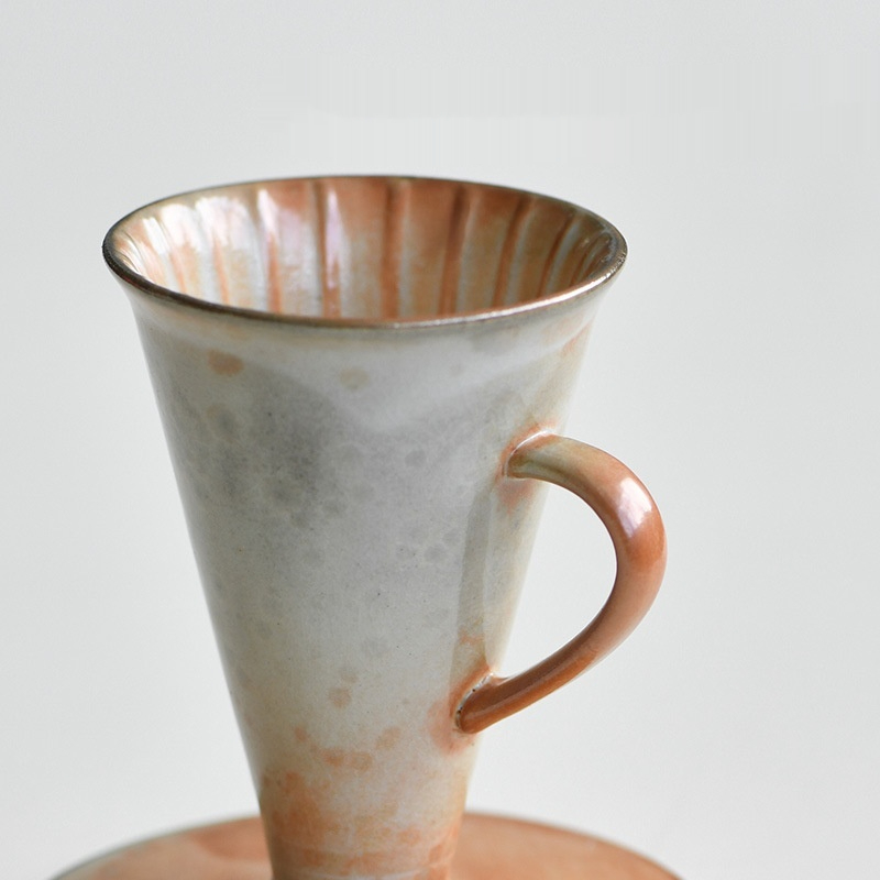 Handle coffee dripper ceramic pour-over coffee maker (wild