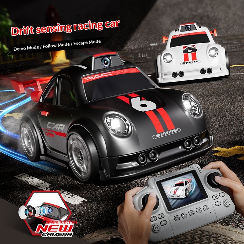 C6 Remote-Controlled Cartoon Camera Screen-Controlled Racing Car Interactive Toy