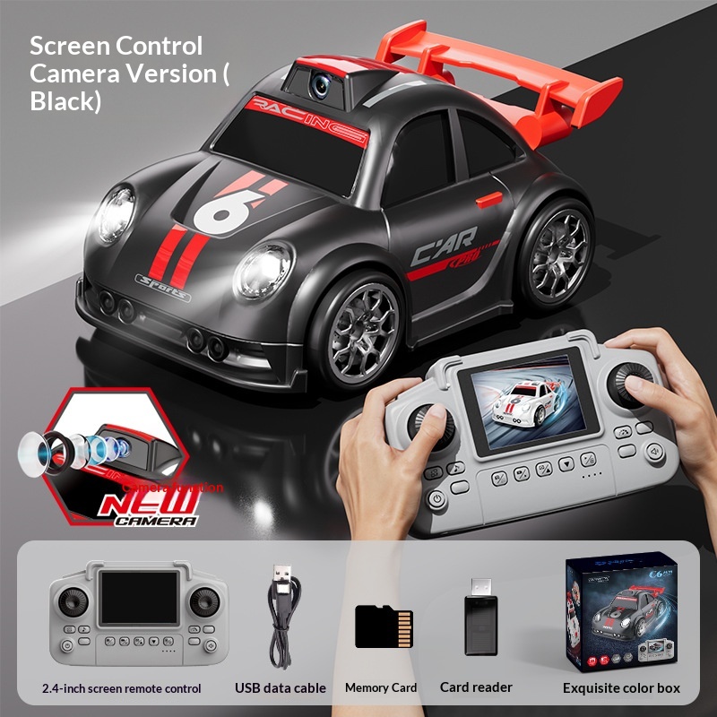 C6 Remote-Controlled Cartoon Camera Screen-Controlled Racing Car Interactive Toy