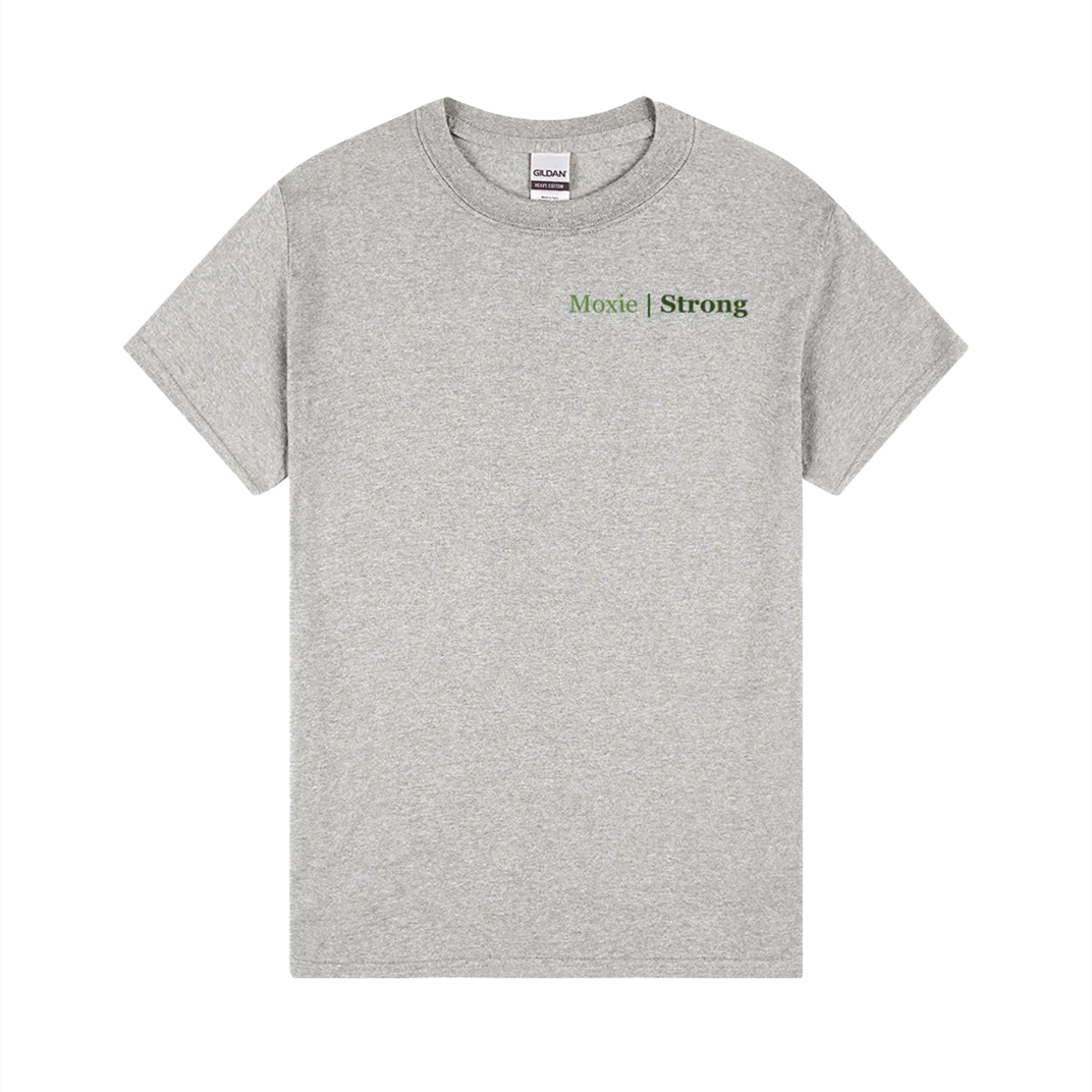 Womens Minimalist Letter-print Crew-neck Short-sleeve Top