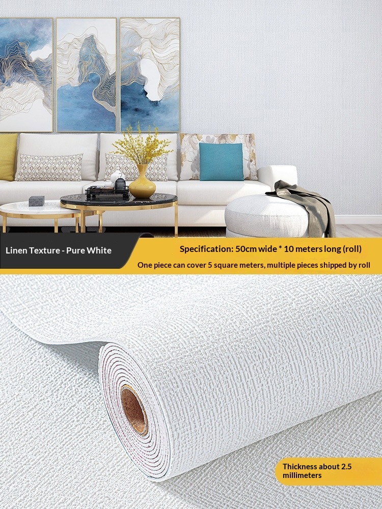 Self-adhesive Waterproof, Thickened 3D Textured Foam Wallpaper