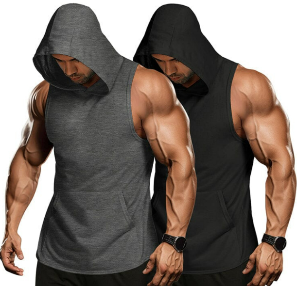 Breathable Lightweight Sweat-wicking Training Tight-fitting Hooded Vest