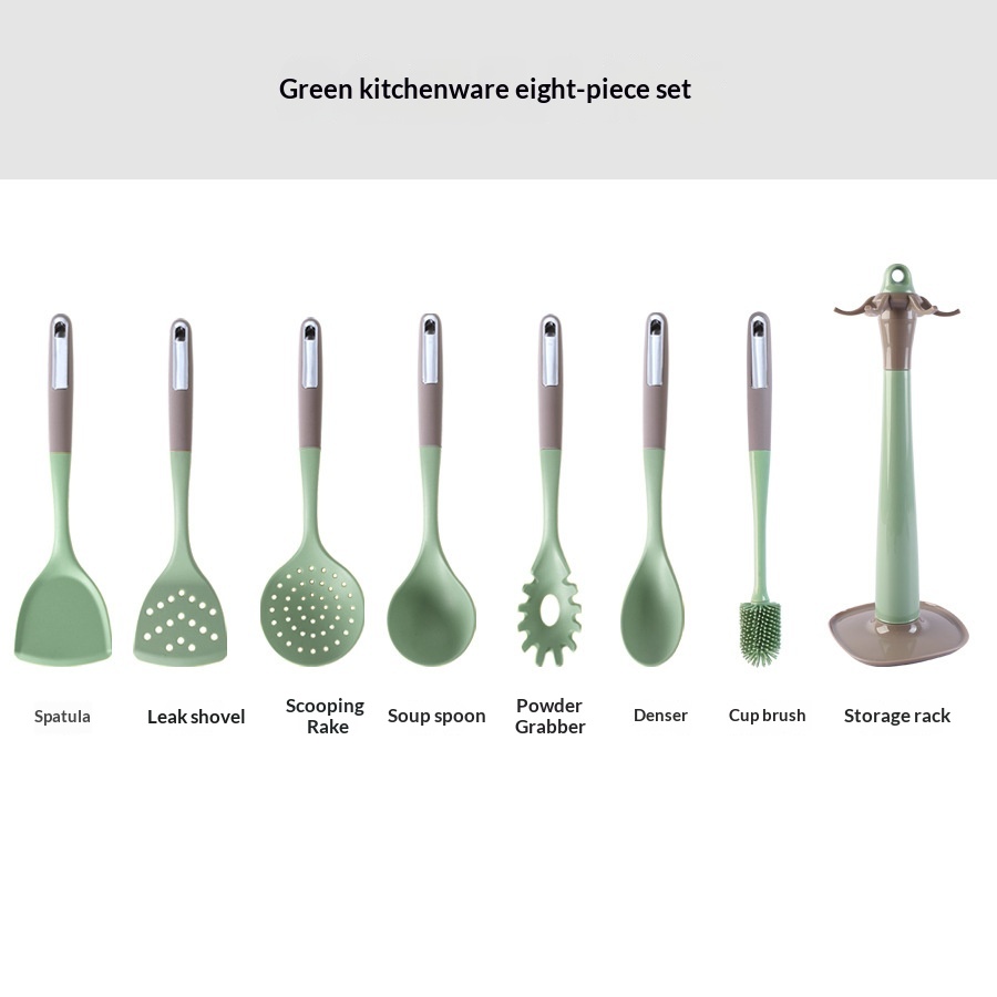 Silicone Spatula And 7 piece Silicone Kitchenware Set