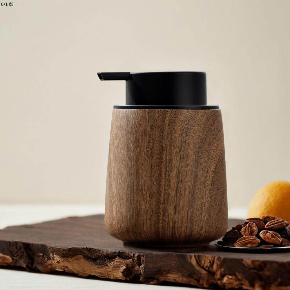 Walnut-grain Push-type Foam Dispenser