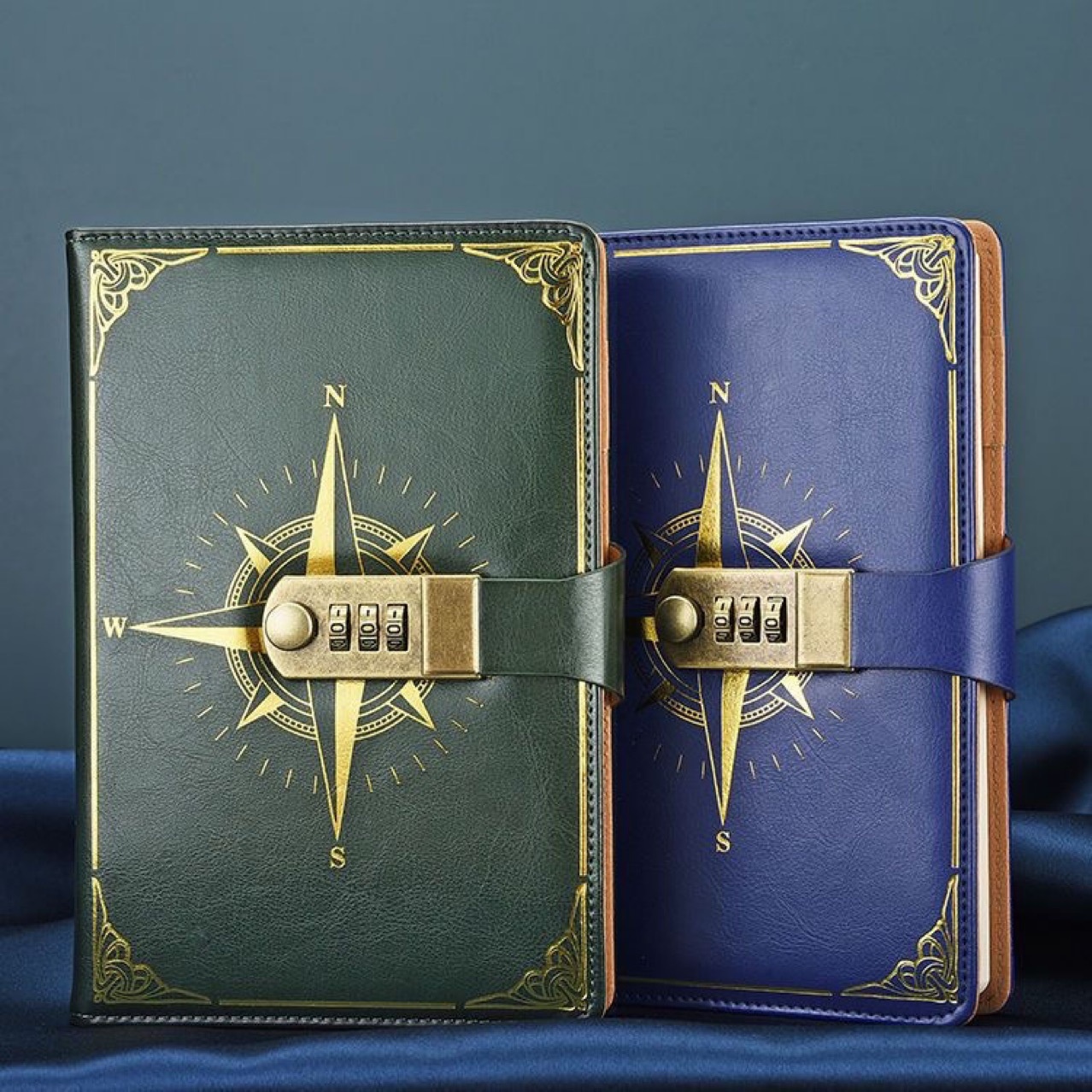 Retro Cipher Book Password Lock Notebook A5 7