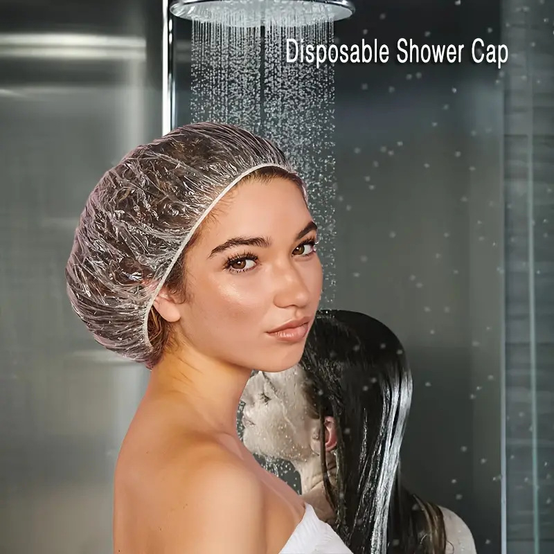 Household Disposable Shower Cap With Elastic Drawstring