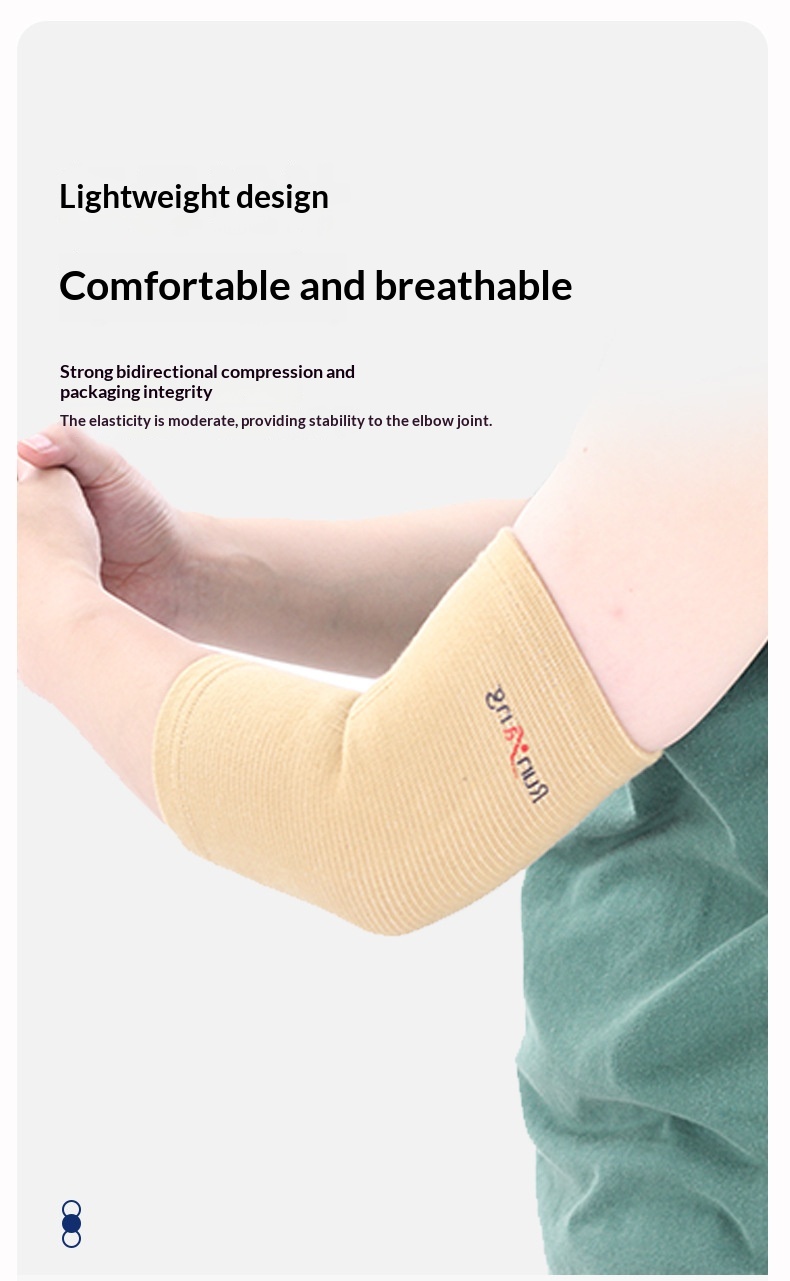 Outdoor Pressurized Thermal Cotton Knitted Elbow Pads