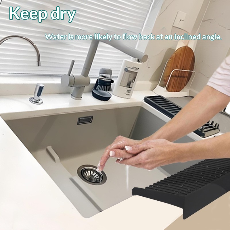 Solid-color Minimalist Silicone Kitchen Splash Guard