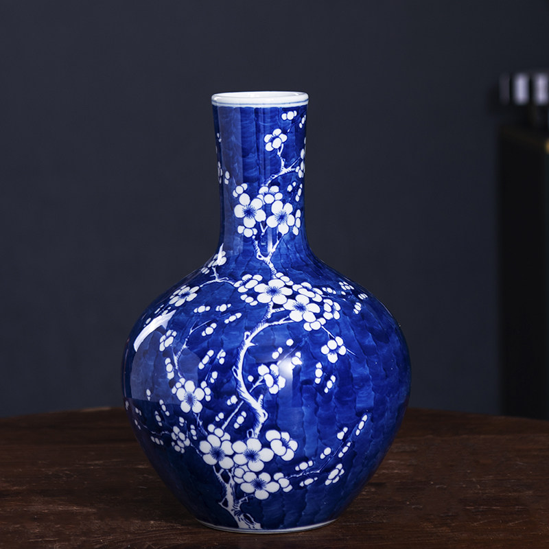 Hand-painted Vintage Ceramic Vase For Living Room Flower Arrangements