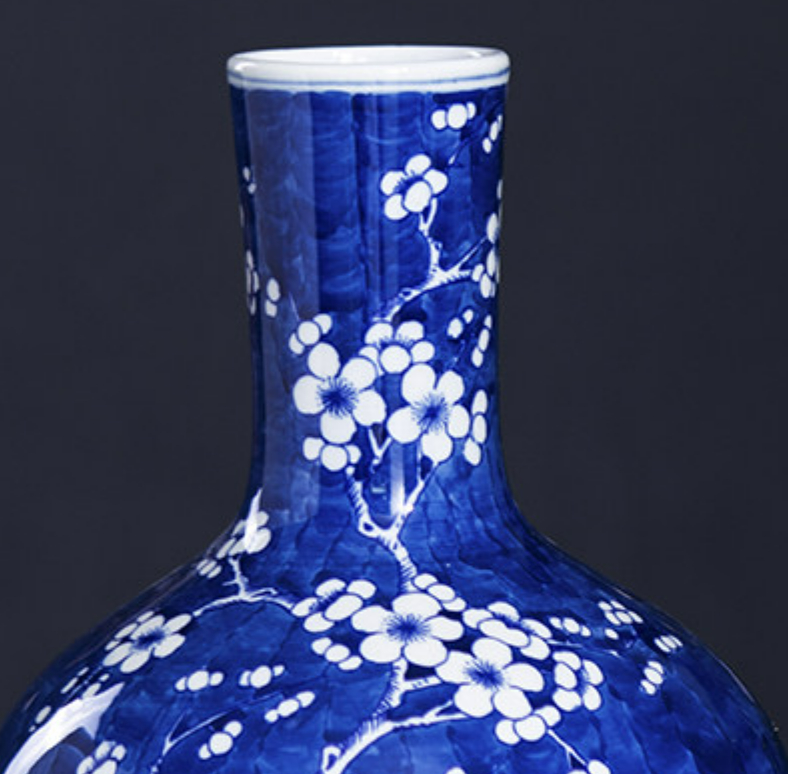 Hand-painted Vintage Ceramic Vase For Living Room Flower Arrangements