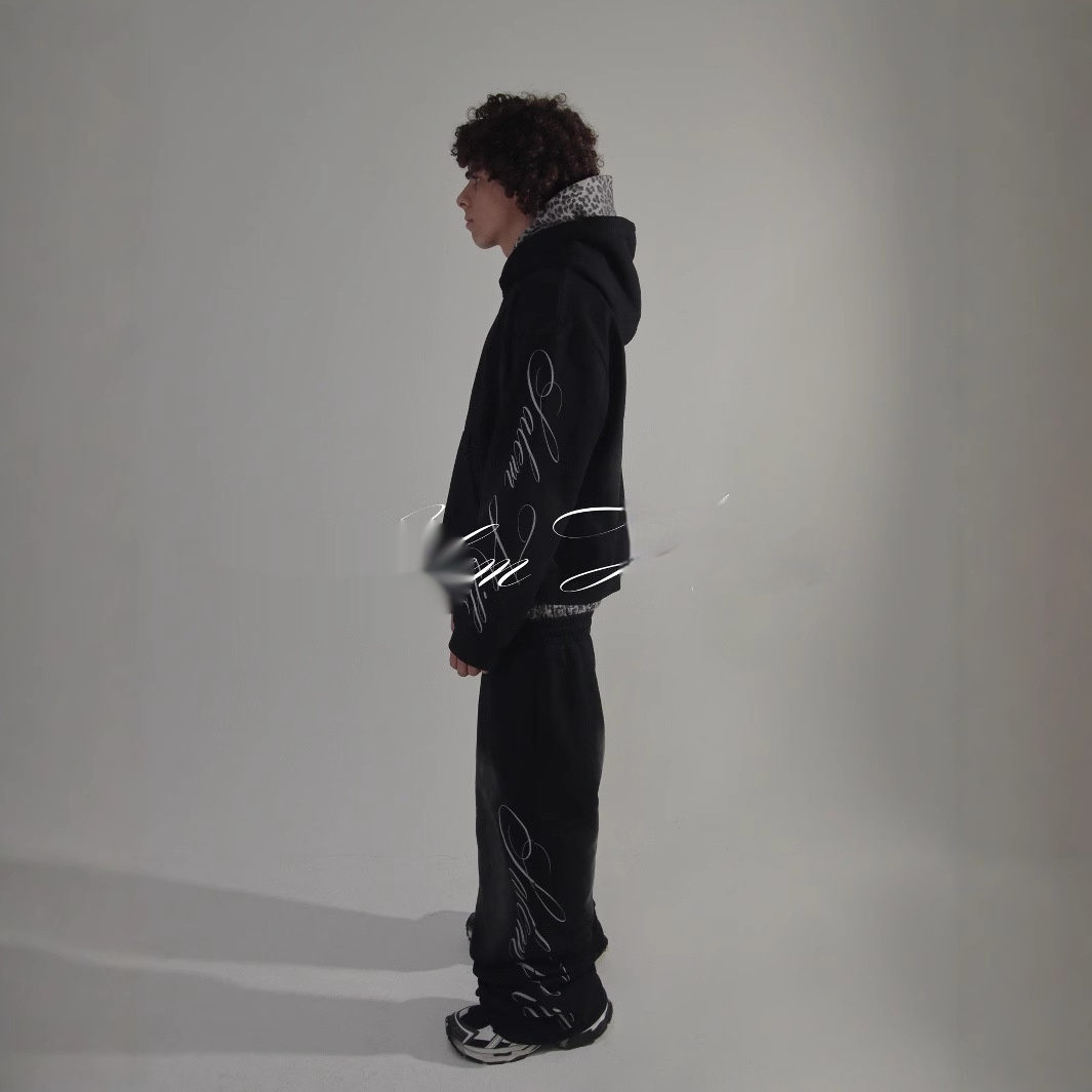 Long Sleeve Pullover Hoodie And Sweatpants Set