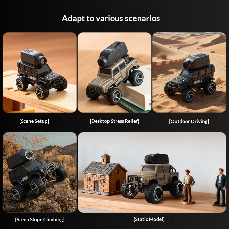 Alloy Desktop Racing 4WD Climbing Remote-controlled Off-road Model Toy Video Car