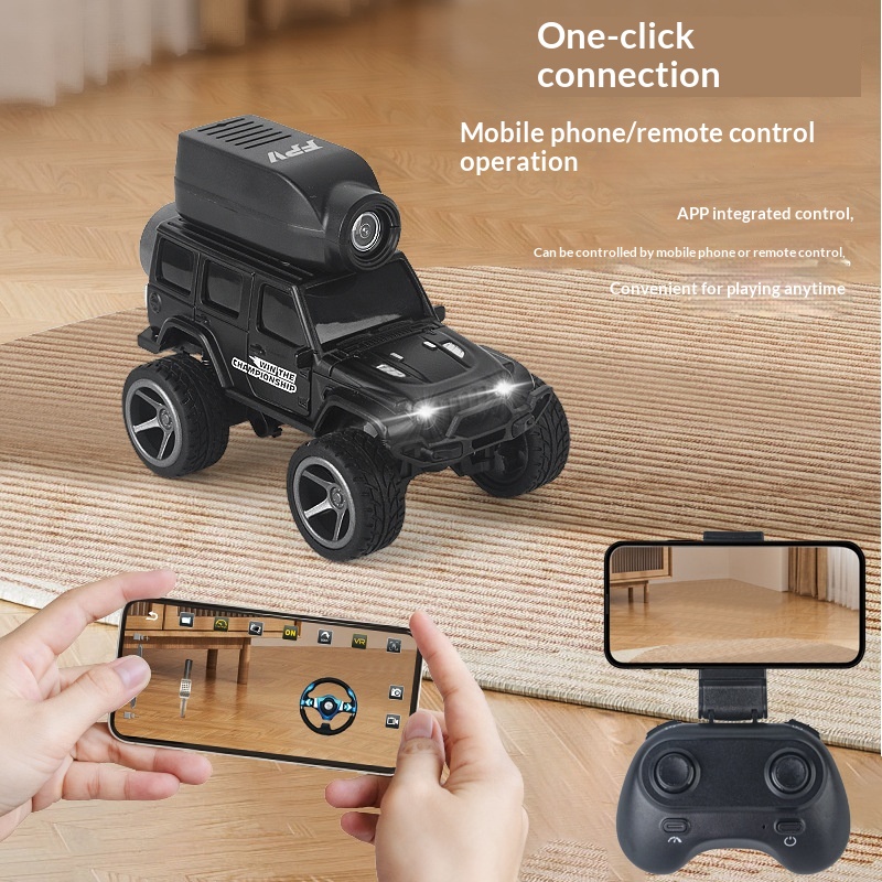 Alloy Desktop Racing 4WD Climbing Remote-controlled Off-road Model Toy Video Car