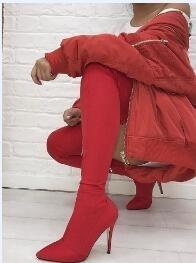 Over-the-knee Stretch Womens Boots