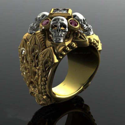 Creative Mens Fashion Skull Ring