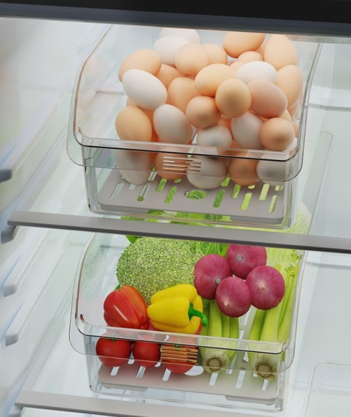 Drawer-style Refrigerator Storage And Organizing Box