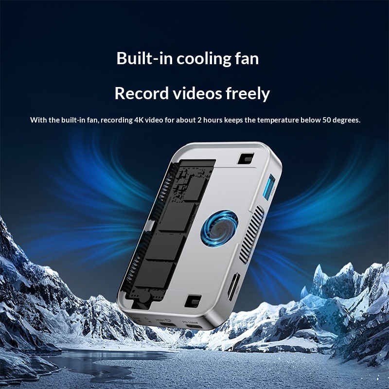 Magnetic SSD Enclosure Dock For Phones And Portable Hard Drives