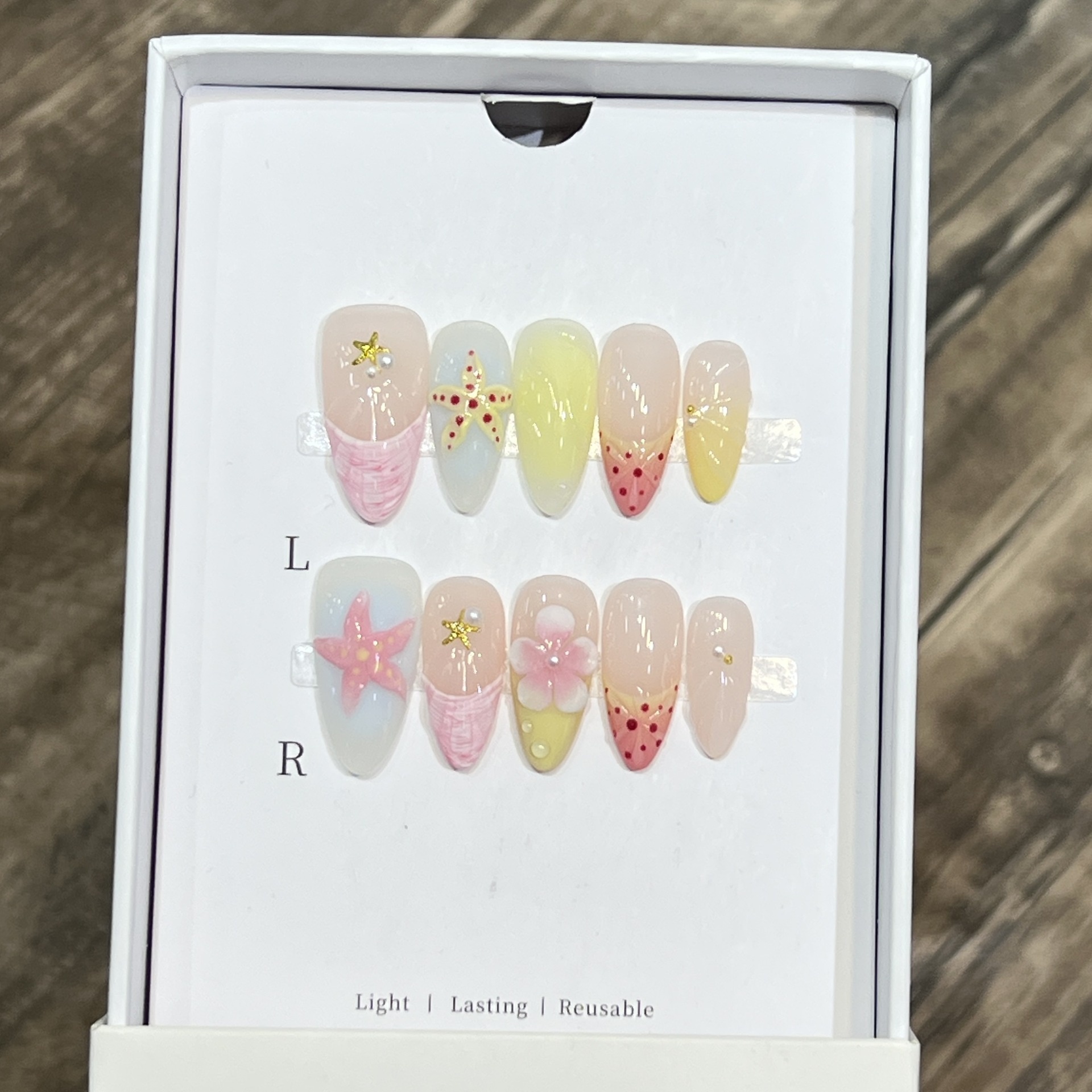 3D Carved Instagram-Style Cross-Border Hand-Painted Nail Art