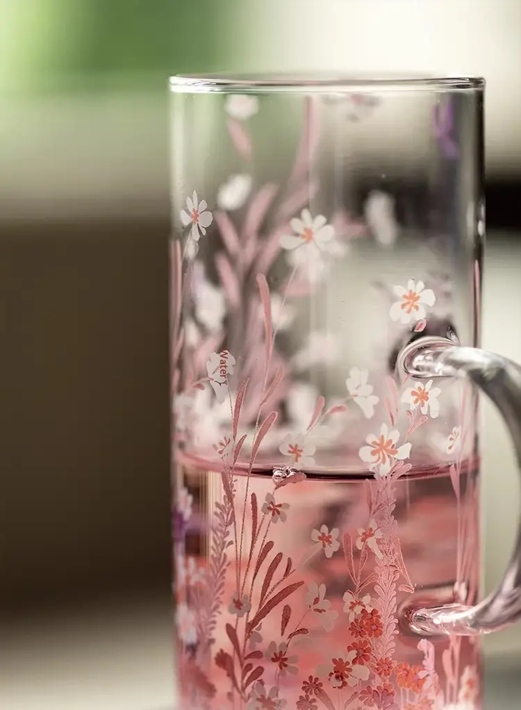 Fen Yu Personalized Glass Water Bottle