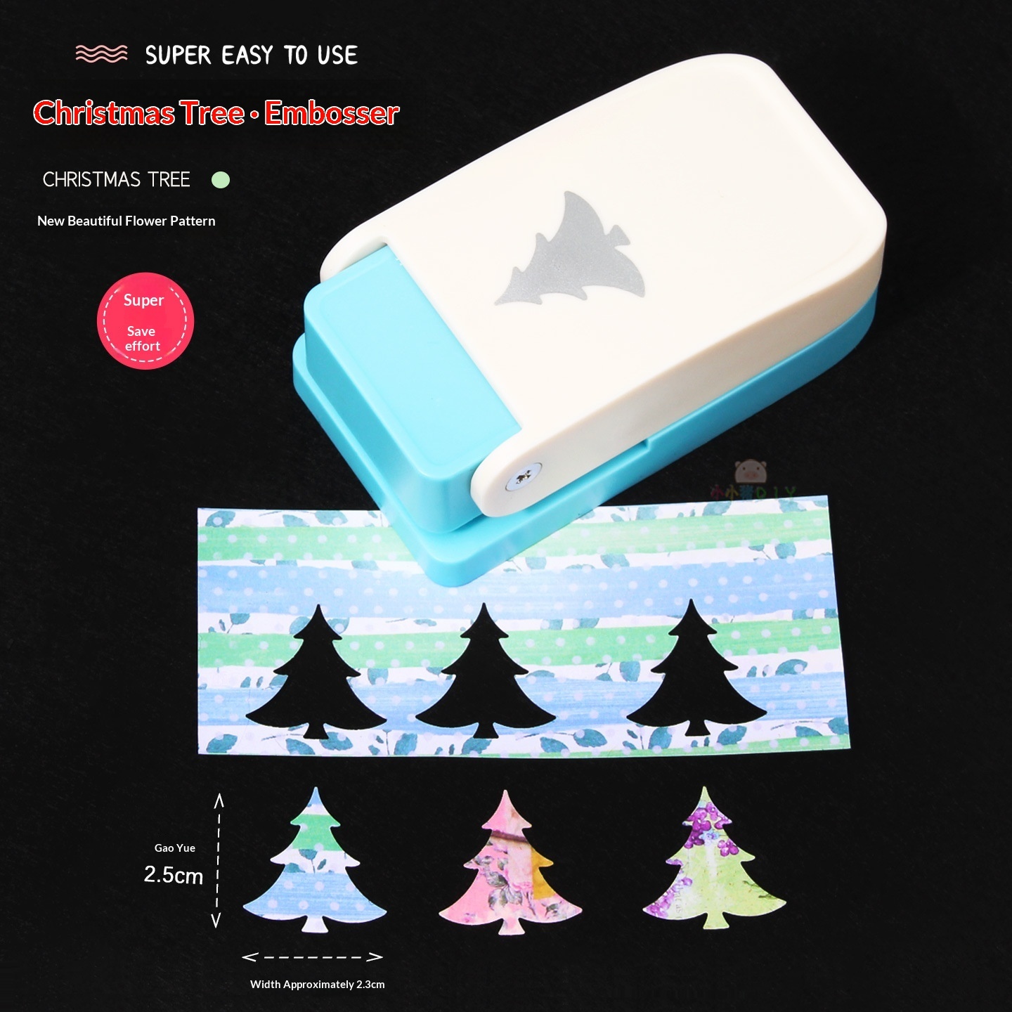 New Large Stamp Frame Embosser & Card Edge Hand Punch