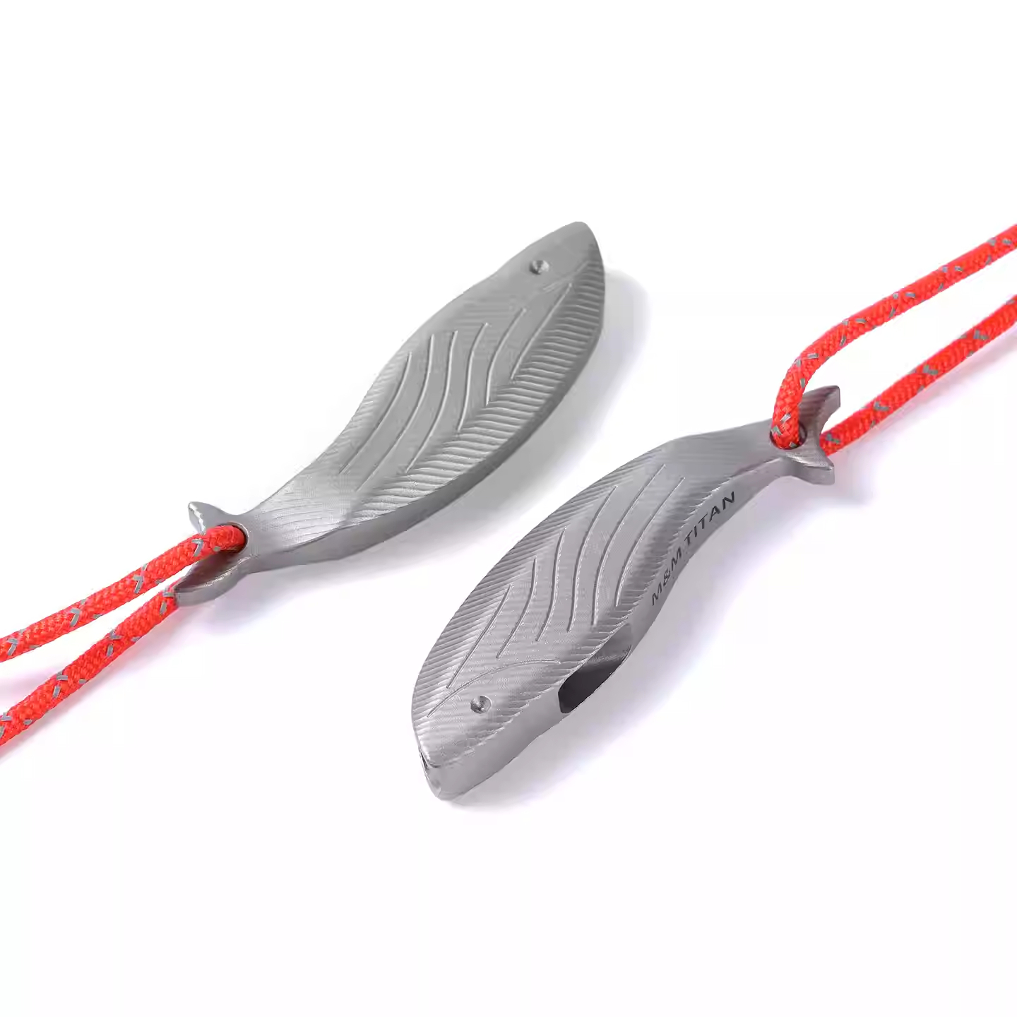 Pure Titanium Portable Outdoor Camping And Hiking Lifesaving High-frequency Whistle