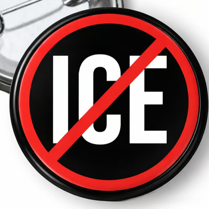 Resist Button Be Good Badge Pin