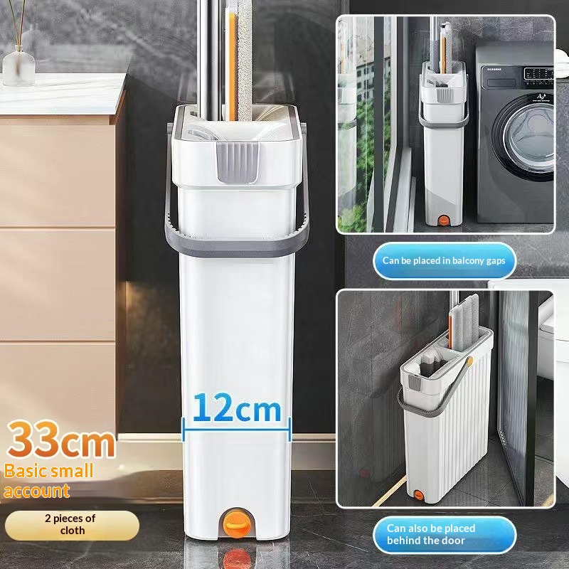 Household Narrow-slot No-hands-needed Flat Mop For Hands-free Mopping