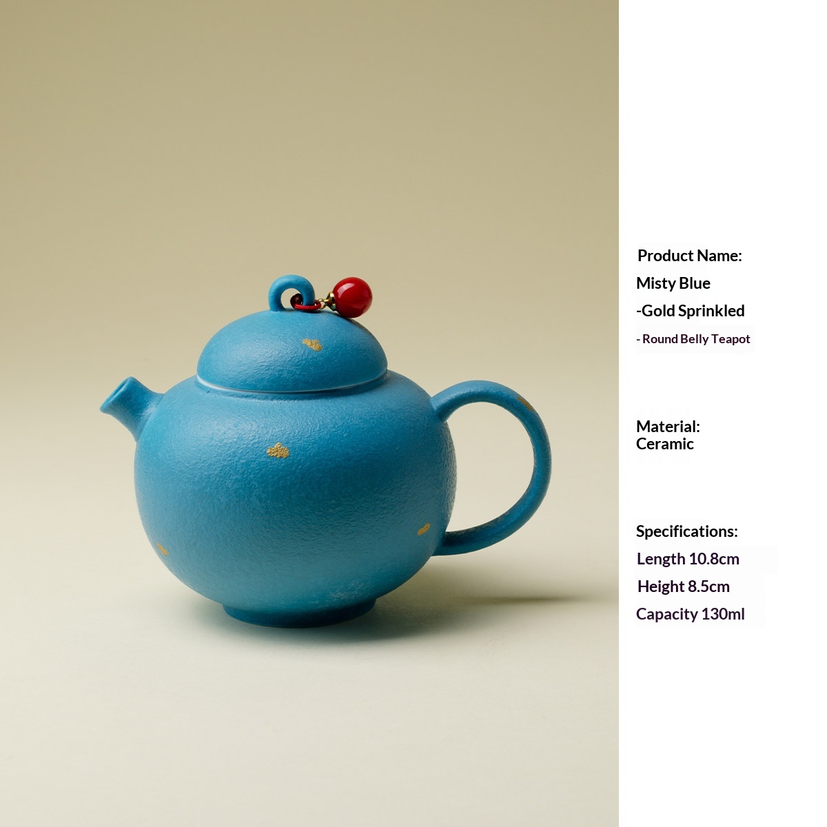 Retro-printed Minimalist Ceramic Teapot For Home Use — foto 3