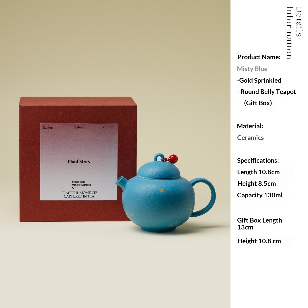 Retro-printed Minimalist Ceramic Teapot For Home Use — foto 2