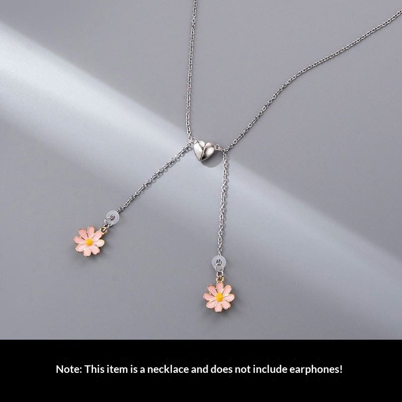 Astronaut Flower Pendant Earphone Anti-Loss Necklace Eyeglass Chain