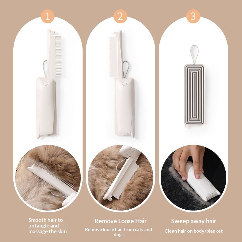 Detangle And De-shed With This Foldable Pet Grooming Comb