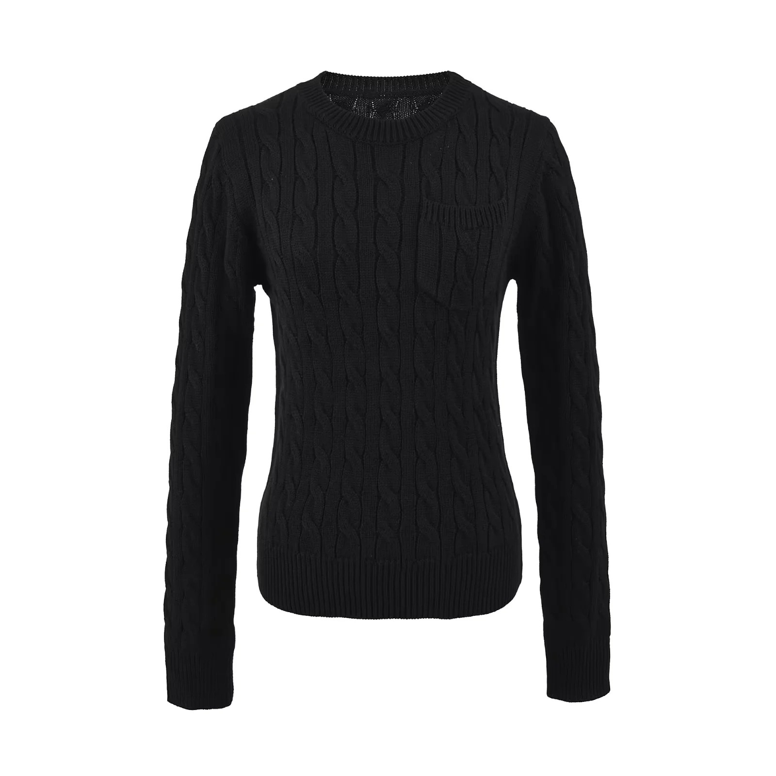 Korean-style Relaxed Versatile Purple Sweater For Petite Women