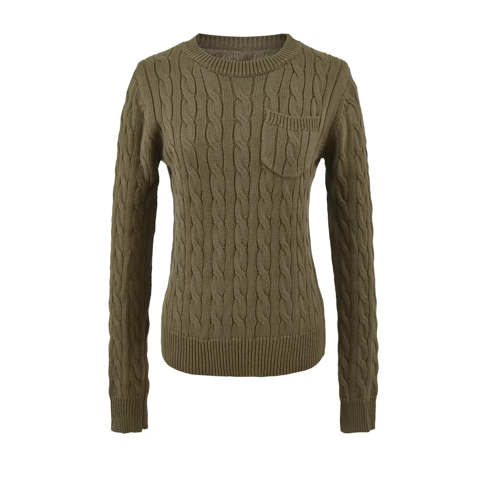 Korean-style Relaxed Versatile Purple Sweater For Petite Women