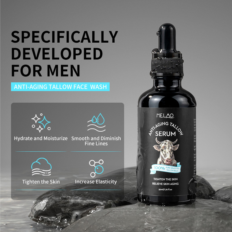 MELAO Cross-Border Mens Pure Beef Tallow Firming Anti-Wrinkle Serum