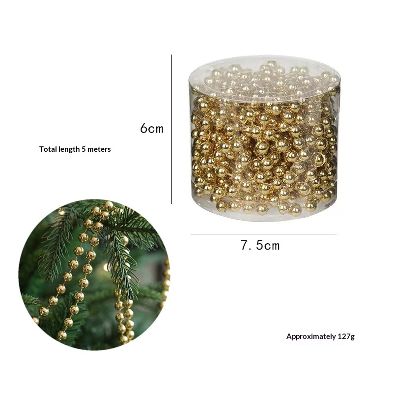 Plastic Beaded Christmas Tree Decoration Chain