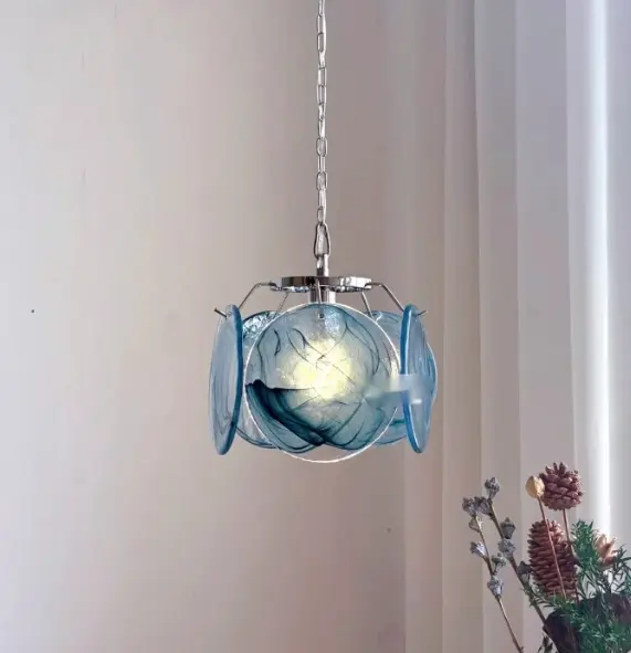 Handmade Glass Bedroom Bedside SconceLight Fixture