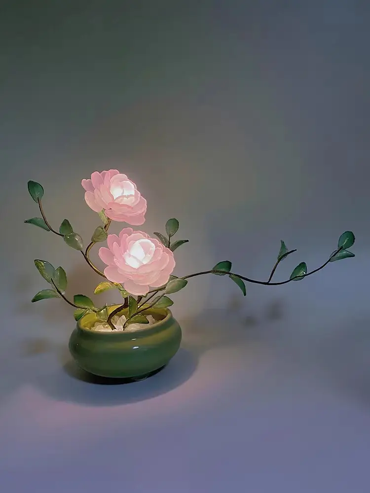 Peony Flower Night Light Ornament