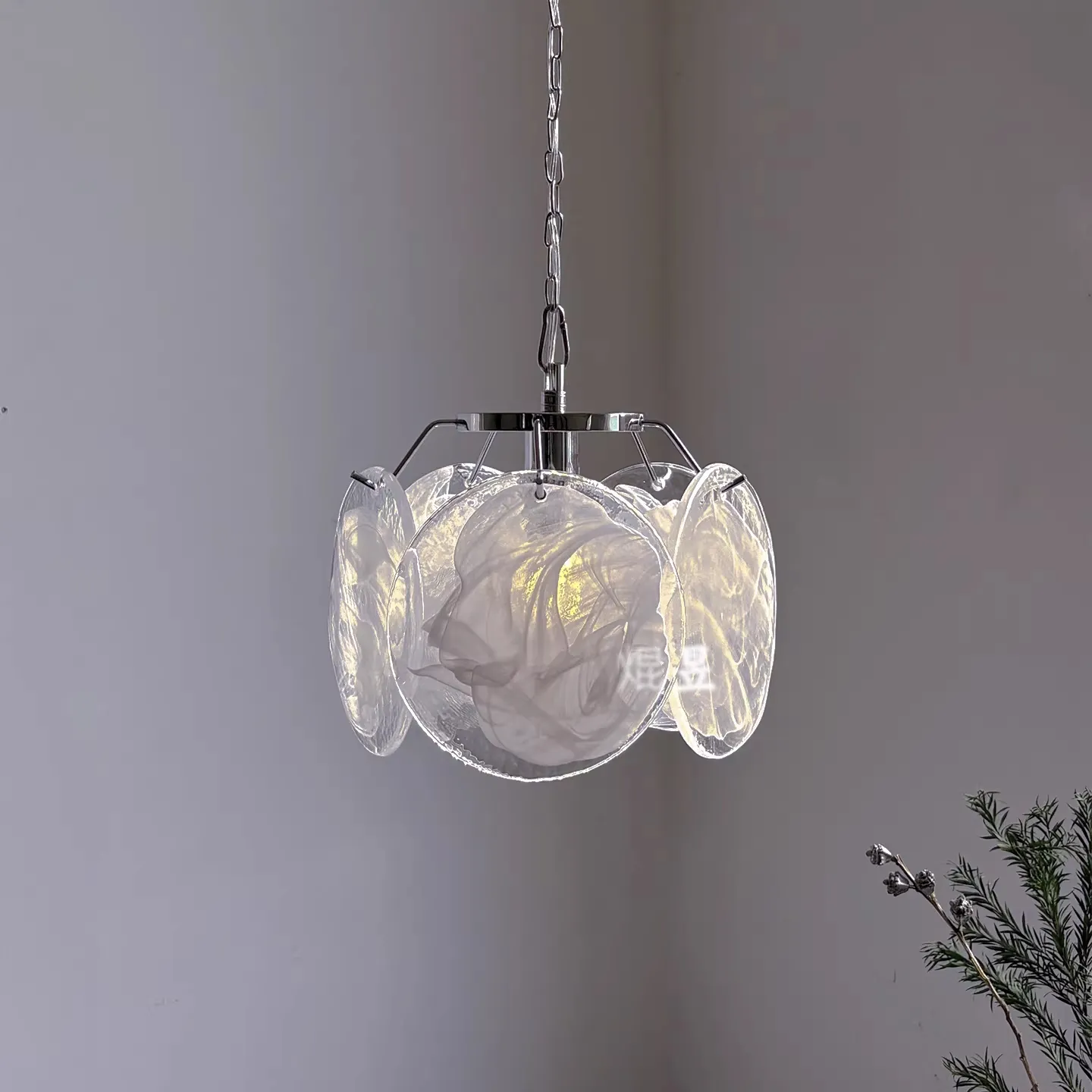 Handmade Glass Bedroom Bedside SconceLight Fixture