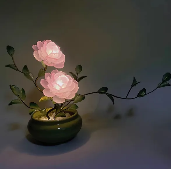 Peony Flower Night Light Ornament