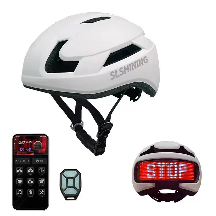 App-Connected LED Display Helmet For Cycling