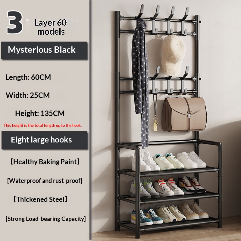 Compact Shoe And Hat Rack For Easy Storage At The Entryway