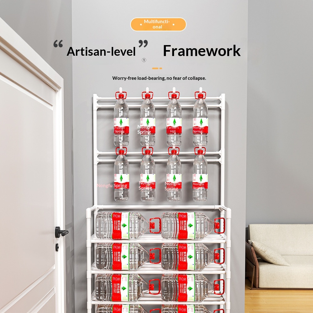 Compact Shoe And Hat Rack For Easy Storage At The Entryway