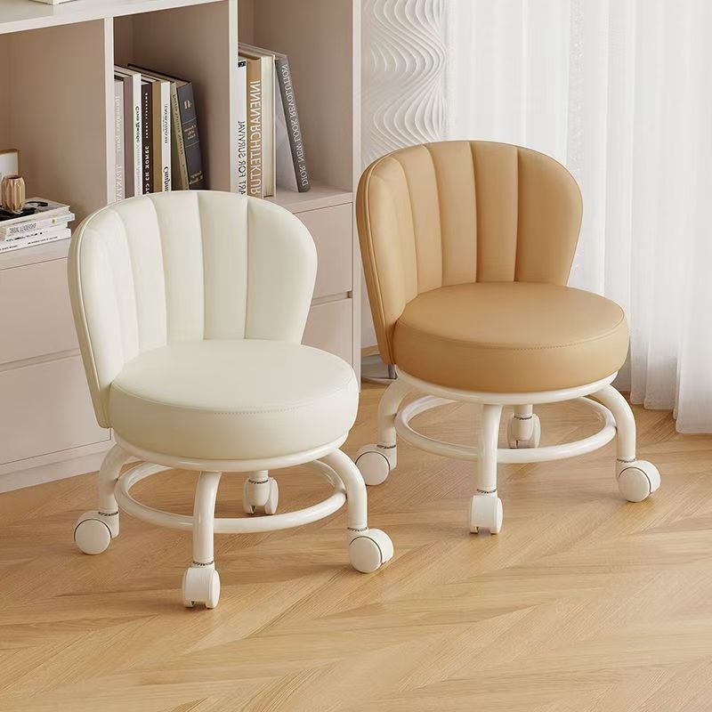 Mobile Small Stool With Universal Wheels For Home Use