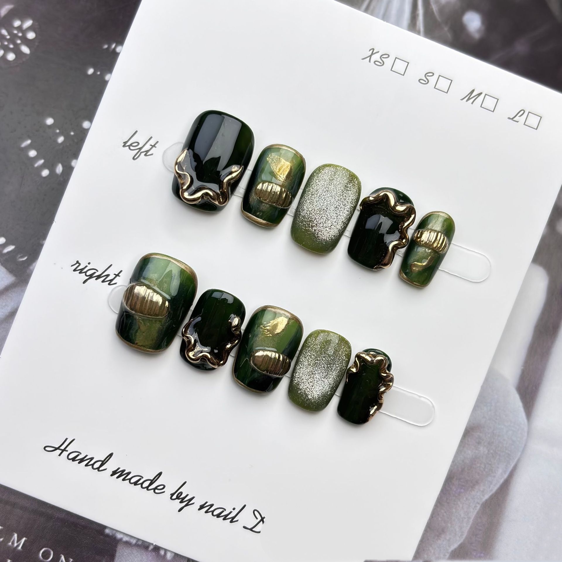 Entirely Handmade Wearable Nails With A Light-luxury High-end Vibe