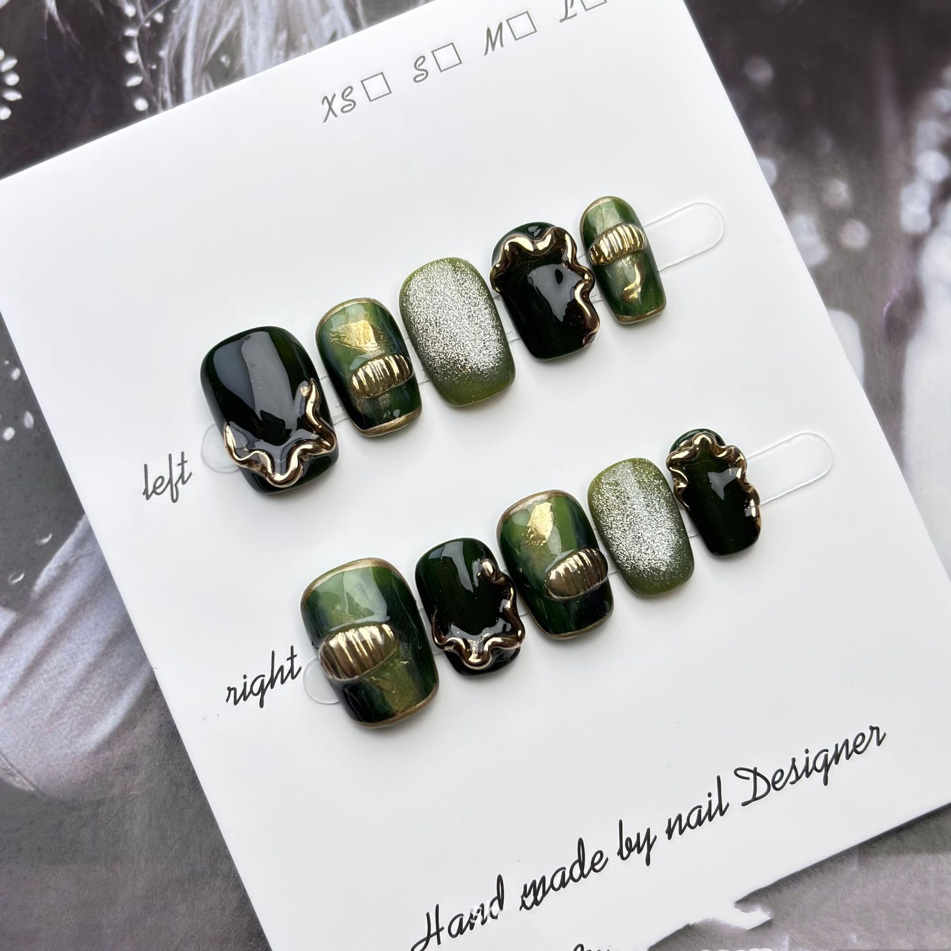Entirely Handmade Wearable Nails With A Light-luxury High-end Vibe
