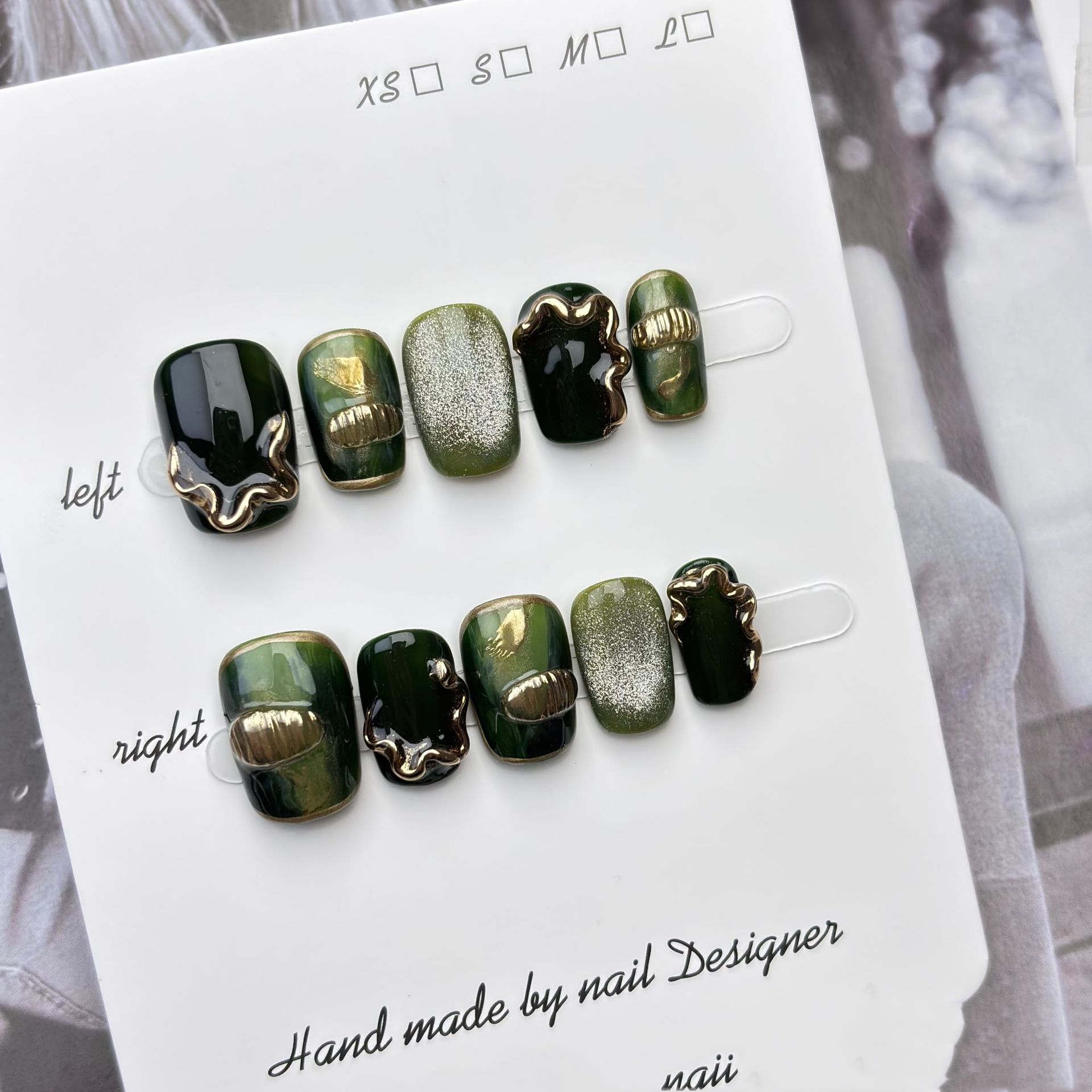 Entirely Handmade Wearable Nails With A Light-luxury High-end Vibe