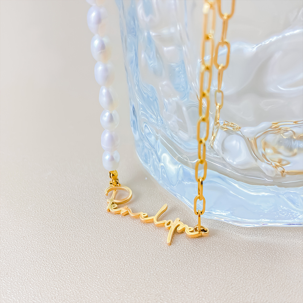 Women's Simple And Versatile DIY Freshwater Pearl Necklace