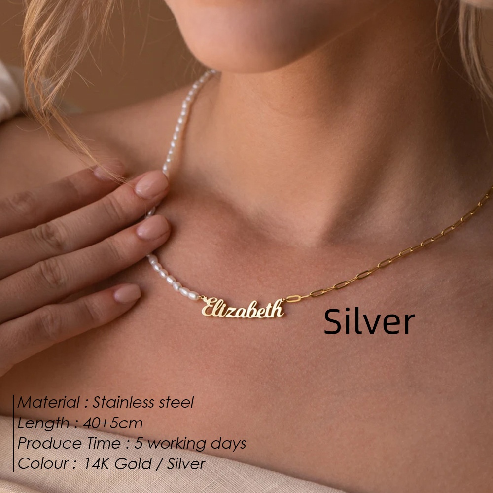 Women's Simple And Versatile DIY Freshwater Pearl Necklace