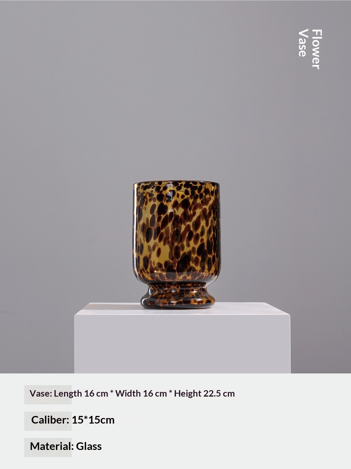 Living Room Amber Vase Display With Artificial Floral Arrangements