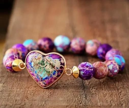 Cross-border Natural Stone Bracelet Water Drop Shape Sapphire Couple Woven Bracelet